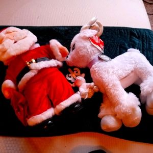 Build a bear santa and glisten deer